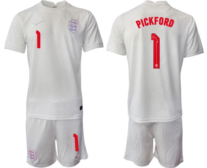 Cheap Men 2022 World Cup National Team England home white 1 Soccer Jerseys